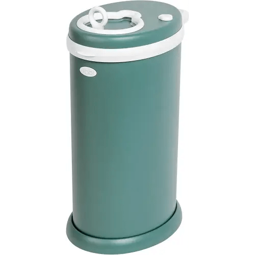 Ubbi Stainless Steel Diaper Pail, Odor Locking, No Special Bag Required, Award-Winning, Registry Must-Have, Open Water
