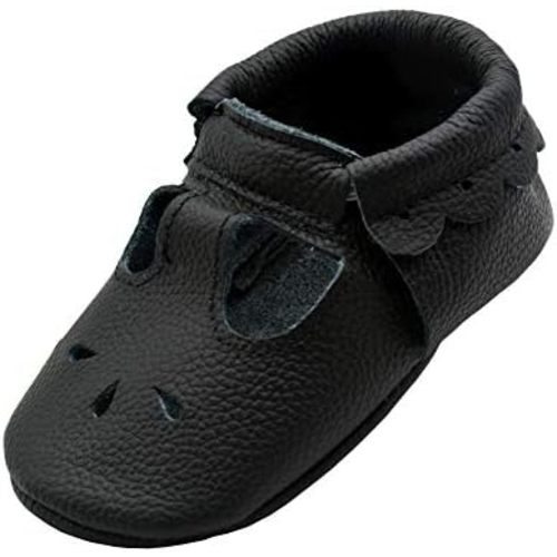 iEvolve Baby Leather Shoes Soft First Walker Shoes Crib Shoes Moccasins for Toddlers