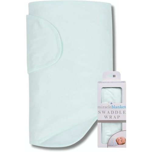 Miracle Blanket Swaddle Wrap - Newborn Essential Baby Blanket - Soft Sleep Sack Ideal for Newborns and Infants (Mint)