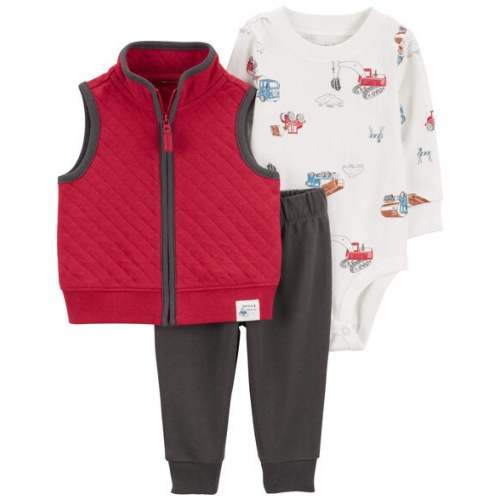 Baby 3-Piece Quilted Little Vest Set - Carter's | Carter's