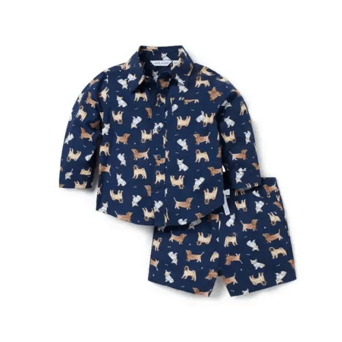 Baby Maritime Navy Dog Baby Dog Matching Set by Janie and Jack