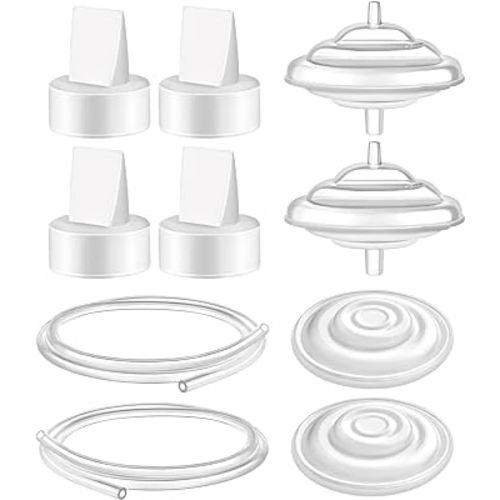Maymom Pump Parts Compatible with Spectra S1 S2 9 Plus Breastpump Replace Backflow Protector Membrane Duckbill Valve Tube Spectra Replacement Pump Parts