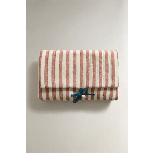 STRIPED PORTABLE BABY CHANGING MAT - Brick | ZARA United States