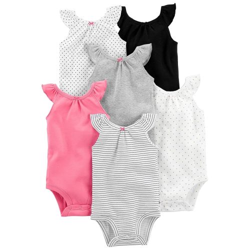 Simple Joys by Carter's Baby Girls' 6-Pack Sleeveless Bodysuit