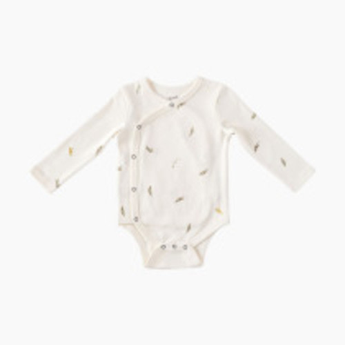 Pehr Long Sleeve Wrap Front One-Piece - Sweet Pea, 3-6 M