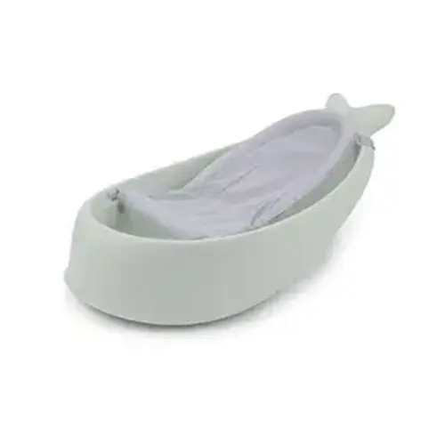 Skip Hop Infant Bath Tub 3-Stage Grow with Baby Smart Sling MOBY Bathtub Sage Age 0+