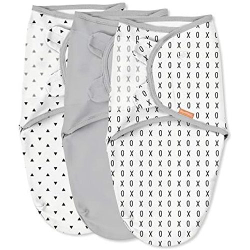 SwaddleMe Original Swaddle – Size Small, 0-3 Months, 3-Pack (XOXO)