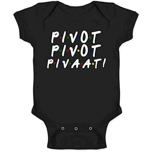 Pop Threads Pivot Pivot Pivaat! Funny 90s TV Show Quote Baby Toddler Kids Girl Boy T-Shirt