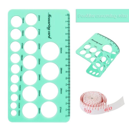PEEIUO Nipple Ruler Nipple Rulers For Flange Sizing Measurement Tool Silicone & Soft Flange Size Measure For Breast Flange Measuring Tool Breast Pump Sizing Tool Measuring Tools
