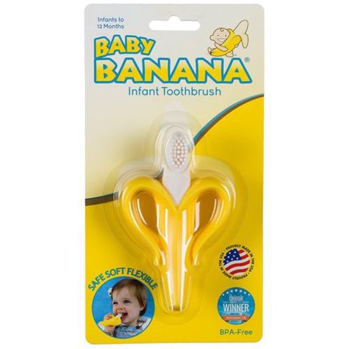 Baby Banana Infant Toothbrush Teether, 0 to 12 months