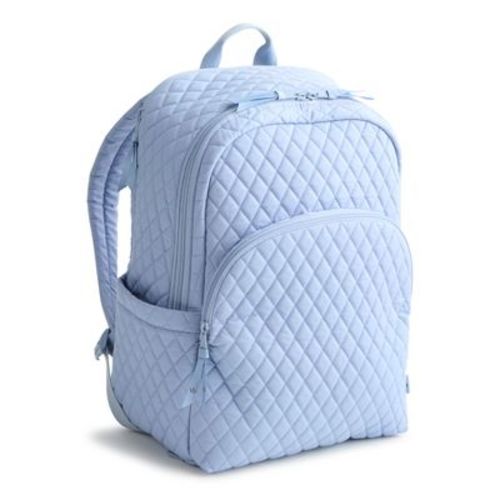 Diaper Bag - Vera Bradley Women's Outlet Cotton Essential Large Backpack Soft Chambray