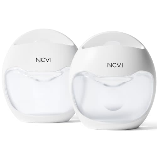 NCVI Silicone Breast Milk Collector for Breastfeeding, Wearable Breast Shells for Night Use, Slim Detachable Manual Breastmilk Saver, BPA-Free Invisible Nursing Cups Fit in Regular Bra, 70ml