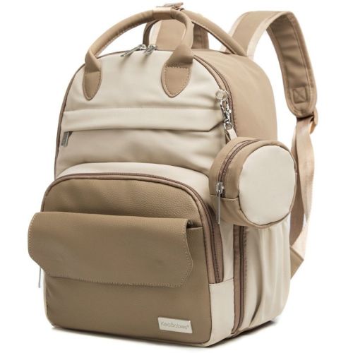 Keababies Diaper Bag Backpack Comes With Portable Changing Pad, Baby Bag For Mom, Baby Travel Essential (latte, Regular)