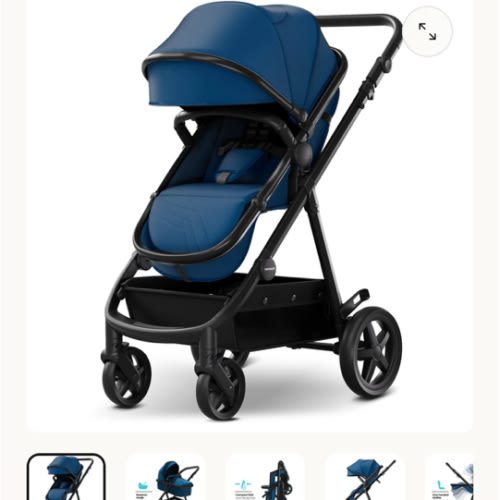 Mompush Meteor Stroller | Perfect 2 in 1 Bassinet Stroller for Babies | Mompush