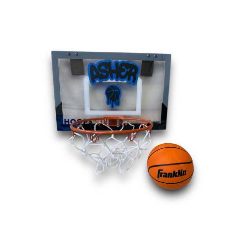 Personalized Over the Door Basketball Hoop