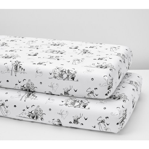 The Nightmare Before Christmas Organic Crib Fitted Sheet