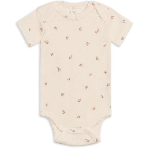 Colored Organics Unisex Organic Cotton Bodysuit - Short Sleeve Infant One Piece - Baby Boy and Girl Clothing