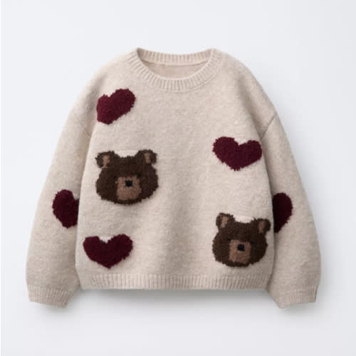 BEAR AND HEART KNIT SWEATER - Light beige | ZARA United States
