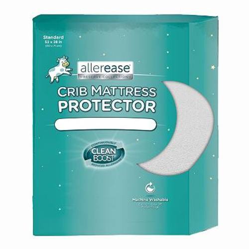 AllerEase CleanBoost Soft Waterproof Crib Mattress Protector 2-Pack