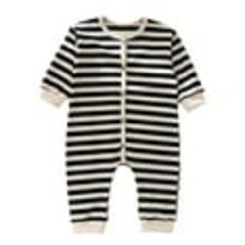 IWRUHZYNew Born baby Boy Clothing Long Sleeve Plain Bodysuits Button down Jumpsuits Winter Warm Rompers