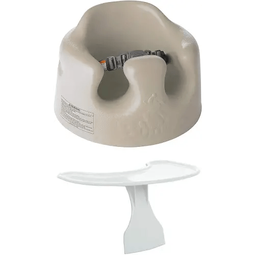 Bumbo Baby Soft Foam Floor Seat with Tray, Taupe