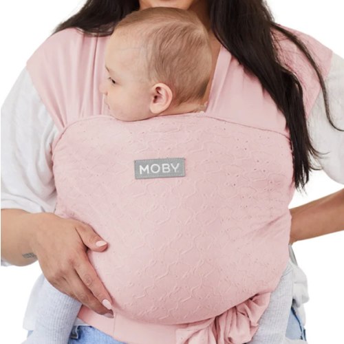 Easy-Wrap Carrier by Petunia Pickle Bottom - Rose Quartz Eyelet