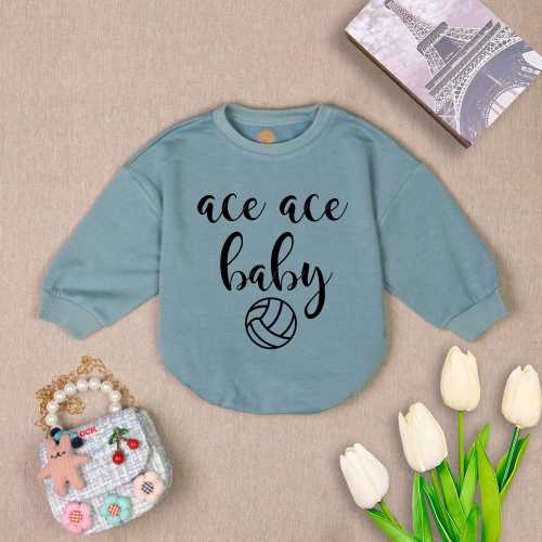 Ace Ace Baby Baby Romper, Volleyball Baby Bodysuit, Sports Baby Romper, Coach's kid, Love Volleyball, Newborn Outfit,Baby Shower Gift