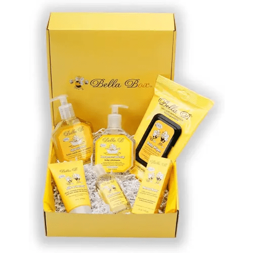 BELLA B Baby Starter Set - Baby Shower Gifts - Gift Baskets Baby Grooming Kit - Baby Gift Basket - Baby Bath Kit - Baby Bath Soap - Baby Wash And Shampoo - Baby Soap Gift Sets