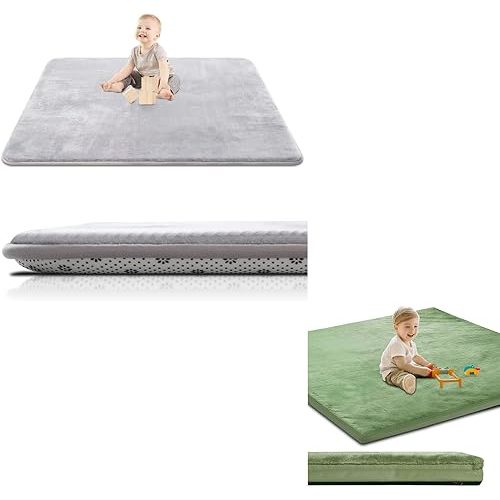 50x50 Thick Play Mat+Dual-Side Washable Padded Mat