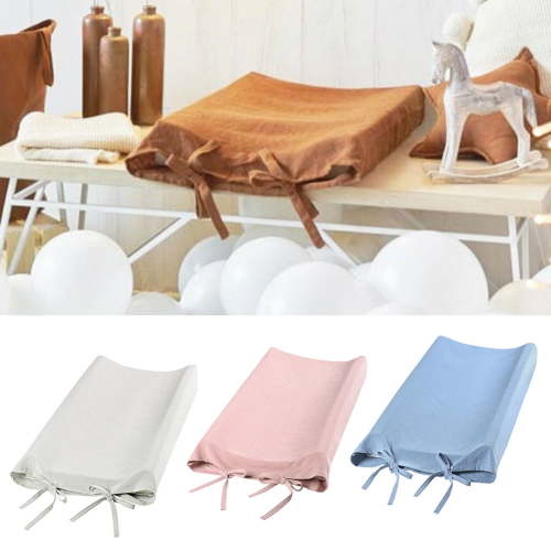 Bueautybox Baby Changing Pad Cover Changing Table Cover, Diaper Changing Pad Cover for Boy or Girl Solid Color Cotton Adjustable Baby Changing Table Pad Protective Cover Case