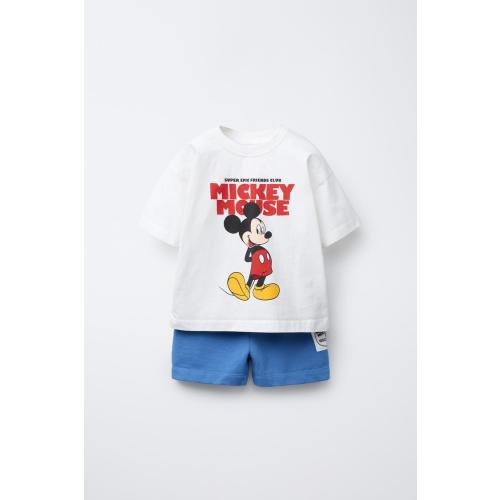 MICKEY MOUSE © T-SHIRT AND SHORTS SET - Blue | ZARA United States