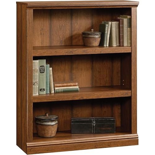 Sauder Miscellaneous Storage 3-Shelf Bookcase/ Book shelf, Washington Cherry finish