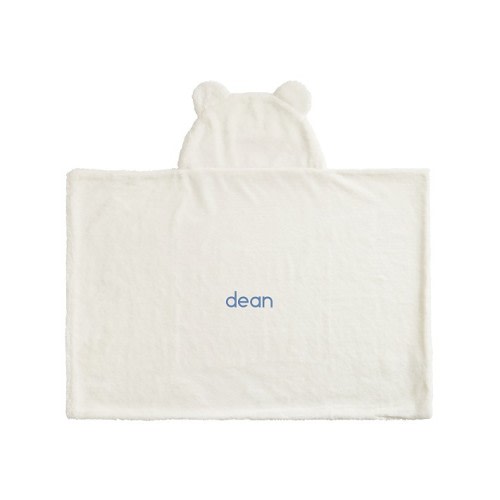Bear Faux Fur Baby Hooded Towel