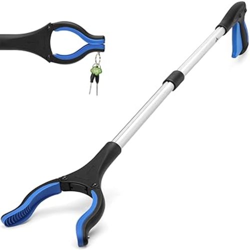 Reacher Grabber Pickup Tool, 32" Long Grabber Reacher Tool with Magnetic Tip, Trash Picker for Elderly Grab It Reaching Tool, Garbage Picker Upper, Litter Pick Up Grab Claw Grabber Stick