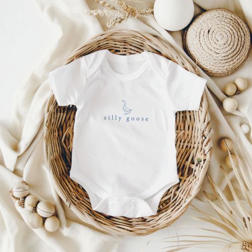 Silly Goose Bodysuit for Kids & Babies,Silly Goose Family Shirt,Baby Silly Goose Birthday Bodysuit Gift,Funny Goose Shirt,Toddler Goose Tee