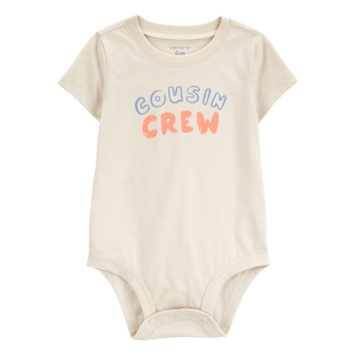 Baby Cousin Crew Short-Sleeve Bodysuit - Ivory - Carter's | Carter's