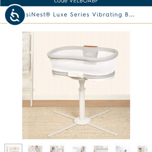 HALO Luxe Vibrating Bassinet | HALO