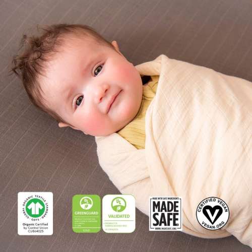Organic Breathable Swaddle Blankets - Pack of 4