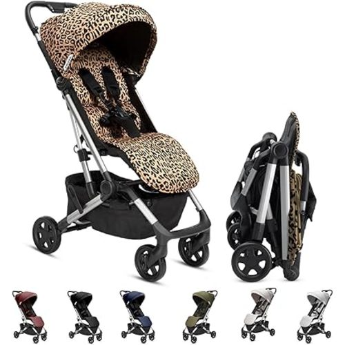 Colugo Compact Stroller - One Hand Fold Lightweight, Travel, Toddler, Airplane, Foldable Stroller with Rain Cover, Backpack and Cup Holder (Wild Child)
