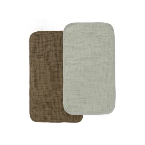 2-Pack Organic Cotton Muslin Burp Cloths