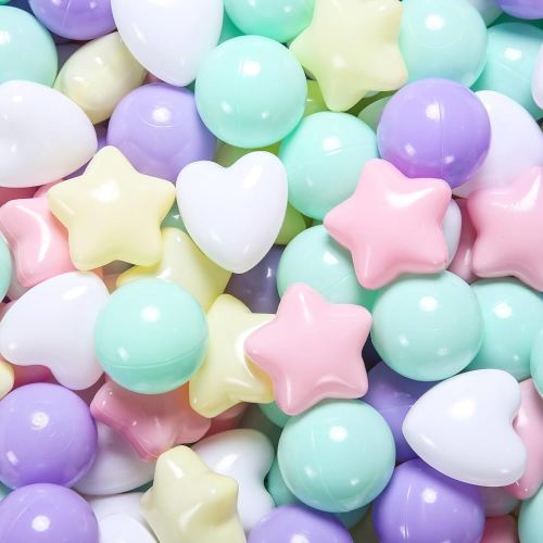 Ball Pit Balls 100 200 500 1000 Plastic Balls for Toddlers Phthalate Free BPA Free Crush Proof Balls in Reusable Play Toys for Kids with Storage Bag Indoor Outdoor