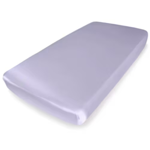 Pure Silk Crib Fitted Sheet | Mulberry Park Silks - Peaceful Purple