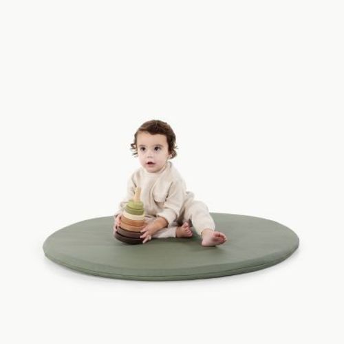 Gathre Padded Baby Playmat Circle - Dark Olive Green
