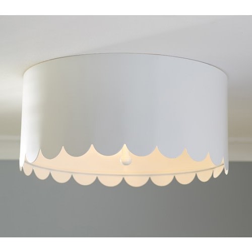 Scalloped Metal Flush Mount (12") | Pottery Barn Kids