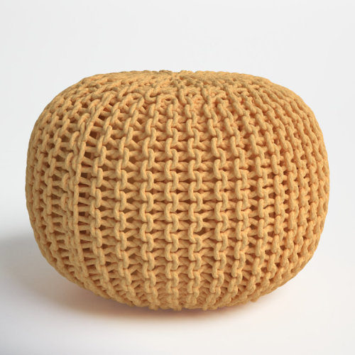 Anely 20" Wide Round Pouf Ottoman