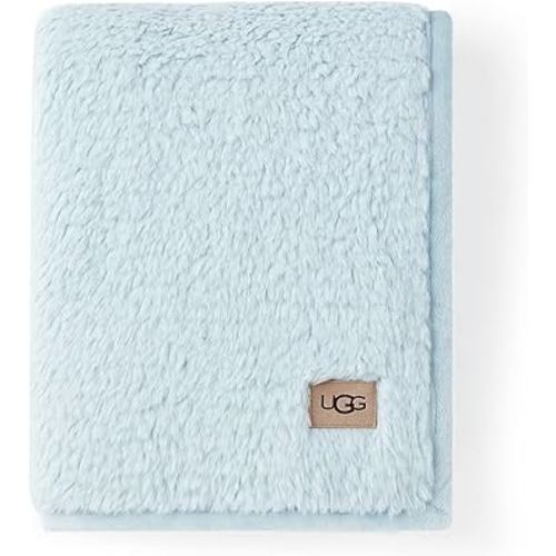 UGG 25109 Blakely Baby Blanket Comfy Cozy Machine Washable Luxury Throw Blankets for Newborn Babies Plush Sherpa Blankie Soft Gentle on Skin, 41 x 31-Inch, Sky Blue
