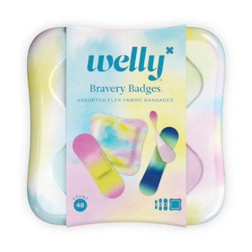 Welly Kid's Flex Fabric Bandages - Colorwash Tie Dye - 48ct