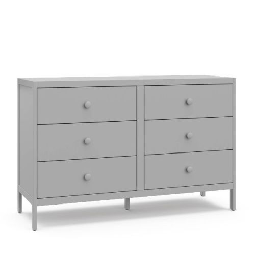 Graco Universal 6-drawer Double Dresser - Grey