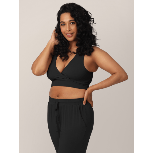 French Terry Racerback Bra | Black - Kindred Bravely