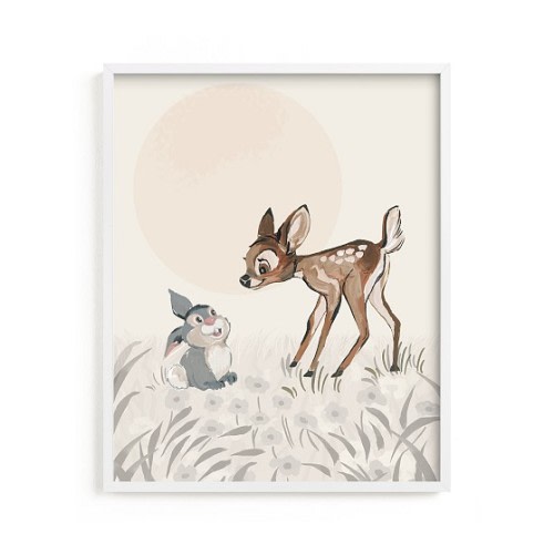 Minted® Disney Bambi Wall Art by Teju Reval | Pottery Barn Kids
